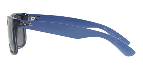 Lentes De Sol Justin Azul Polarizados Ray-ban Rb41656596t355