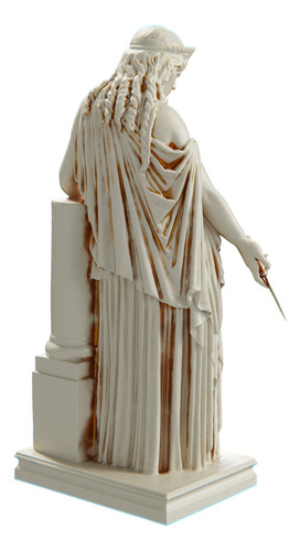 Estátua Medeia Mitologia Grega Estatueta Cor Cor Mármore Dourado