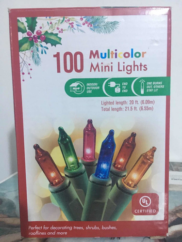 Luces Multicolor Ul Mini Lights Importada