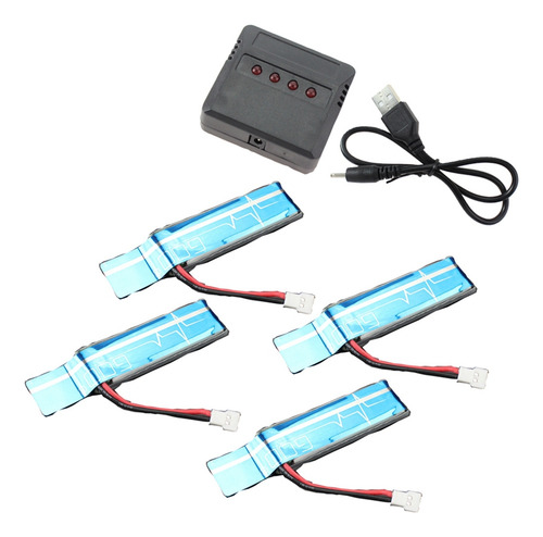 Batería Li-po Mejorada De 3,7 V, 520 Mah, 30 C, 4 Unidades C
