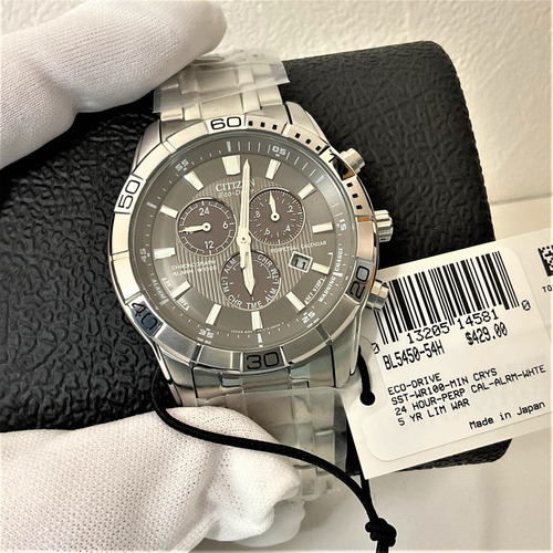 Relógio Citizen Eco-drive Brycen Bl5450-54h Com Nota