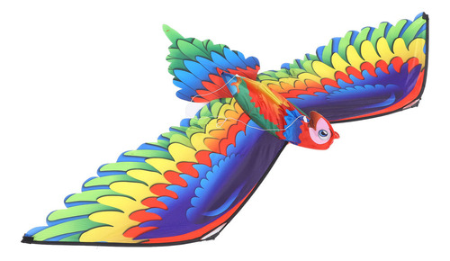 Cometa Grande 3d Parrot Para Niños Y Adultos, Fácil De Monta