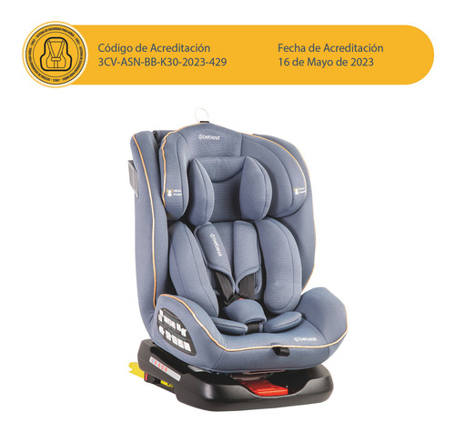 Silla De Auto Convertible Supra 360° Azul Claro