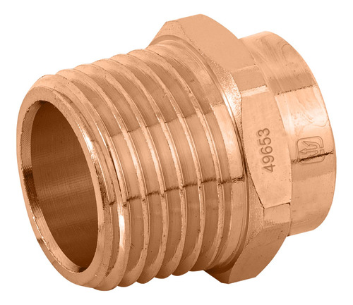 Conector De Cobre Rosca Exterior 1/2' Foset 49653