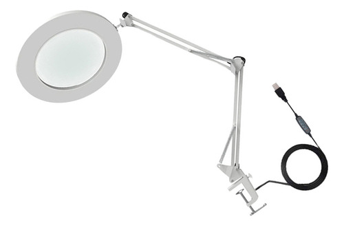 Lupa De 10 Aumentos Con Luz Led, Brillo De Brazo Flexible