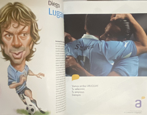 2 Revistas Copa América 2011, Uruguay Campeón Fútbol, F2 Ej3 (Usado)
