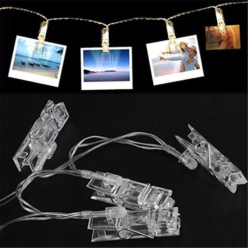Guirnalda De Luces Decorativas Para Fotos 1.5 M 10 Leds