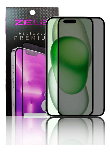 Película Nano 3d Privacidade Para iPhone 15 Plus Zeus