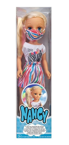 Muñeca Nancy Un Dia Con Mascarilla Arcoiris