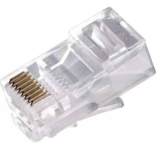 Conector Cabezal Cable Utp Rj45 Enchufe Rack Red Internet