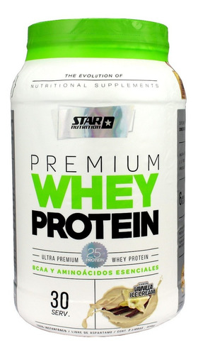 Suplemento en polvo Star Nutrition  Platinum Platinum Whey Protein proteína sabor vainilla en pote de 907g