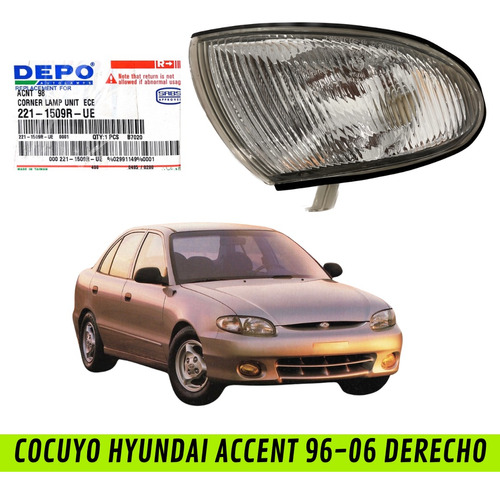 Cocuyo Hyundai Accent 96-06 Der