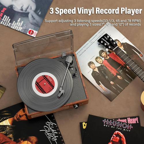 Tocadiscos De Vinilo Altavoces, Reproductor Clásico ...