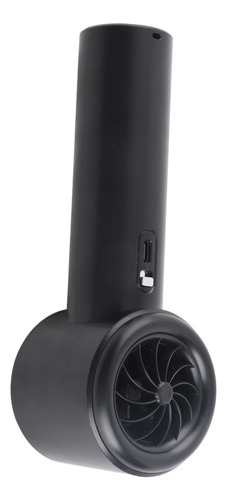 Turboventilador Portátil Negro Negro Portátil Usb Recargable