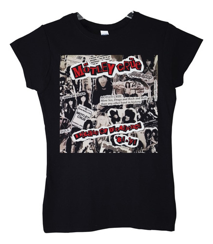 Polera Mujer Motley Crue Decade Of Decadence Rock Abominatro