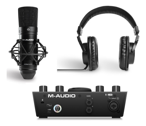 Kit Grabacion Vocal Studio Pro M-audio +envio+ Rocker Music