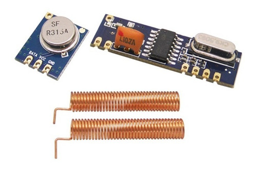 Módulo Transmissor Stx882 E Receptor Srx882 C/ Antena 433mhz