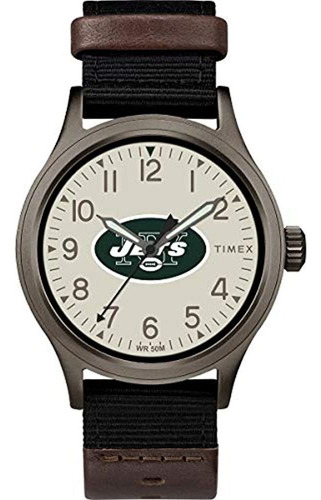 Reloj Timex Men's Twzfjetmb Nfl Clutch New York Jets