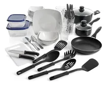Comprar Juego De Vajillas + Utensilios 45pzas Gibson Home