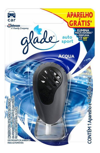 Odorizador Automotivo Glade Sport Acqua 7ml E Aparelho - Off