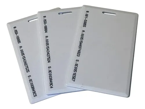Crachá/cartão Grosso Rfid 125khz Clamshell Pvc 50 Unidades
