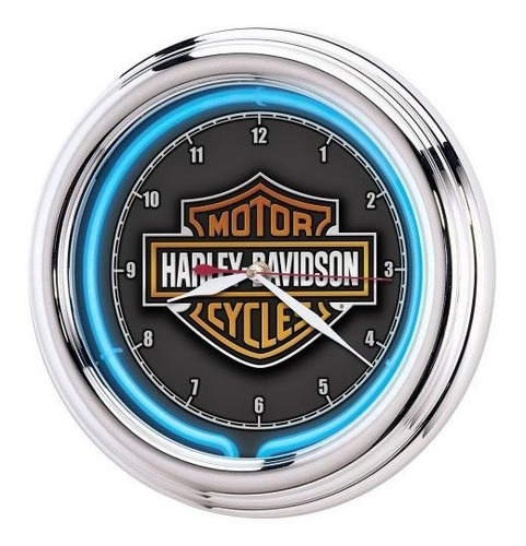 Harley-davidson Bar & Shield Esencial Reloj De Neón.