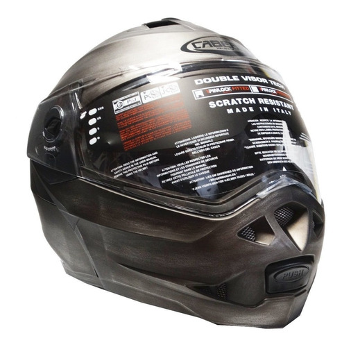 Casco Abatible Caberg Duke 2 Cromado Mate + Pinlock