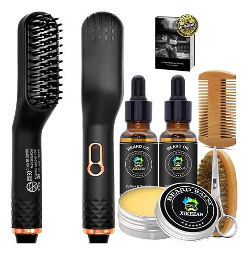 Cepillo Alisador El ctrico Para Barba Cabello 40w Hombres