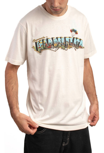 Imagen 2 de 4 de Remera De Hombre Woodoo Aruki Mardel- Bone