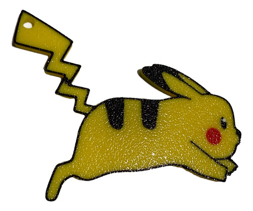 Llavero Souvenir Pokemon Pikachu Con Nombre Personalizadox25 Amarillo