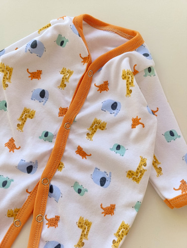 Packx 2 Pijama Enterito Dormilón Bebe Nene Algodon