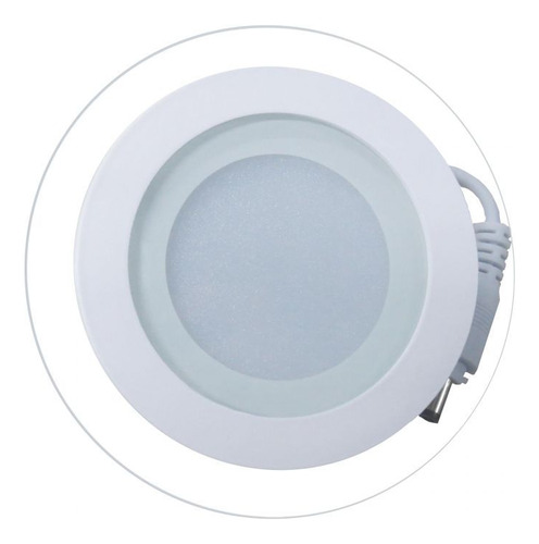 Luminária Plafon Led 16w De Vidro Embutir Redonda / Quadrada