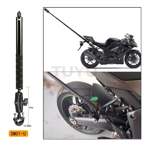 Imagen 3 de 8 de Selfie Stick Moto Gopro Dji Osmo Base Larga Soporte Go Pro