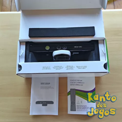 Sensor Kinect Branco Xbox 360 + 2 Jogos De Brinde - Desconto no Preço