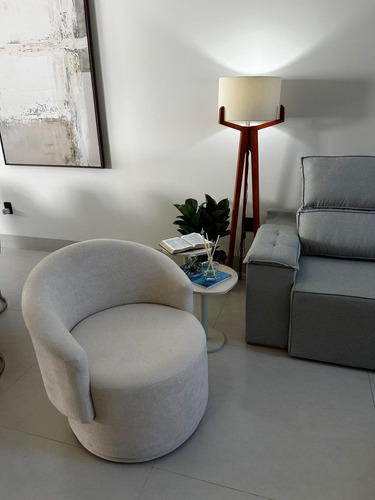 Luminária Piso Chão Em Madeira Com Cupula Design Elegante