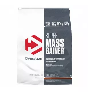 Super Mass Gainer 12 Lb Dymatize, Ganador De Masa C/vitamina Sabor Rich Chocolate