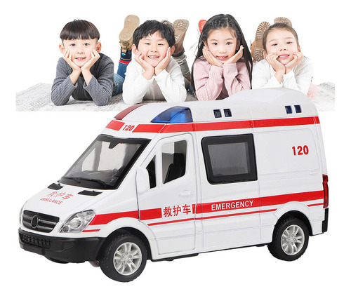 Un Regalo Para Niños Ilumina Una Ambulancia Blanca Con Músic