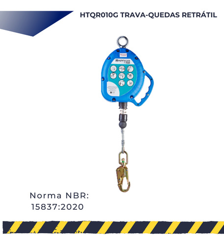 Trava-quedas Hercules Retrátil Aço 10m Galvanizado Htqr010g