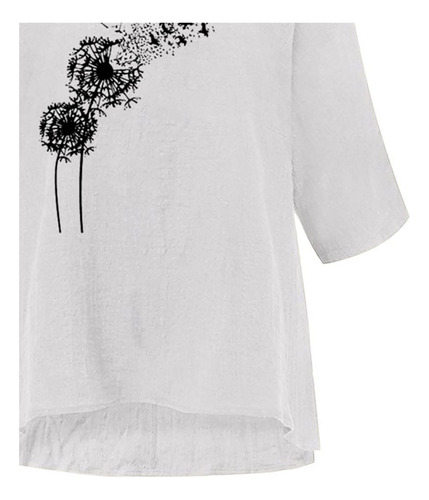 Blusa De Playa Holgada De Algodón De Talla Grande Para Mujer