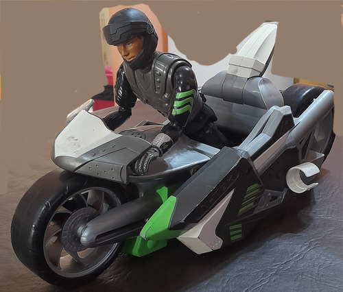 Max Steel En Moto + Moto Transforma En Arma -original Mattel