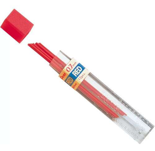 Grafite Colorido Vermelho 0.7mm Pentel Colors Hi-polymer