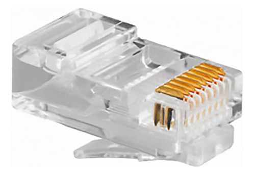 Bolsa 100 Conectores Rj45 Para Utp Cat6