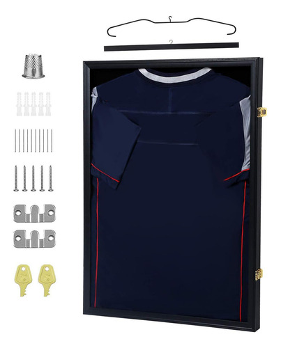 Frame Display Case 60x80cm Wall Mount For Hockey Soccer