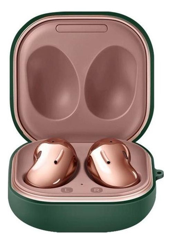 Funda Protectora Para Estuche De Samsung Galaxy Buds Live Color Verde Oscuro