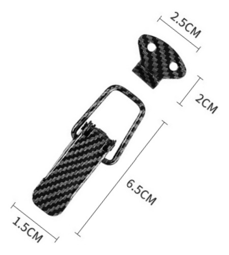 2u Broche Sujetador Metálico De Parachoques Tuning Universal