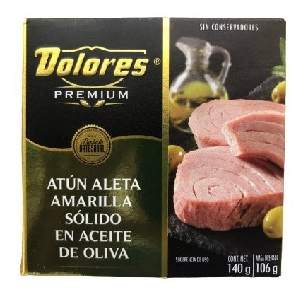 AtĂșn Dolores Premium Solido En Aceite De Oliva 140g Pack 5