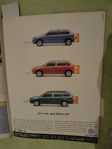 Publicidad Volkswagen Gol 3 Y 5 Puertas Año 1998