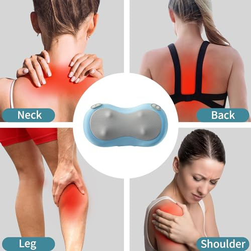 Masajeador De Cuello Y Espalda Shiatsu Con Calor Masajeador