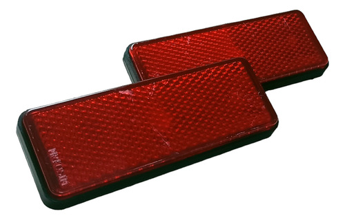 Reflectiva Rectangular Rojo