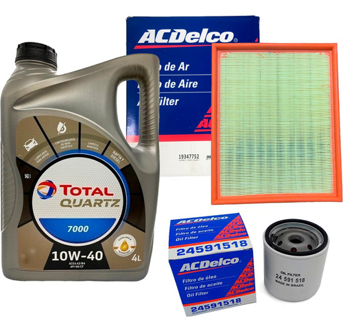 Kit 2 Filtros + Aceite 10w40 Chevrolet Astra 2.0 16v 2010